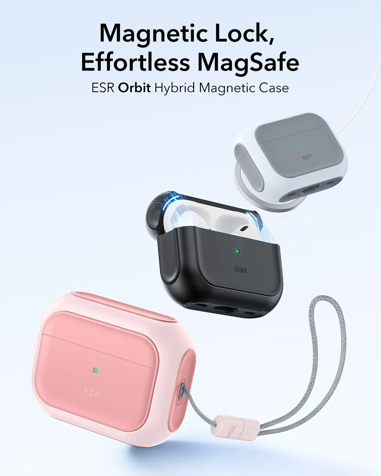 AirPods Pro 3 Orbit Hybrid Magnetic Case - Pink - Image 3