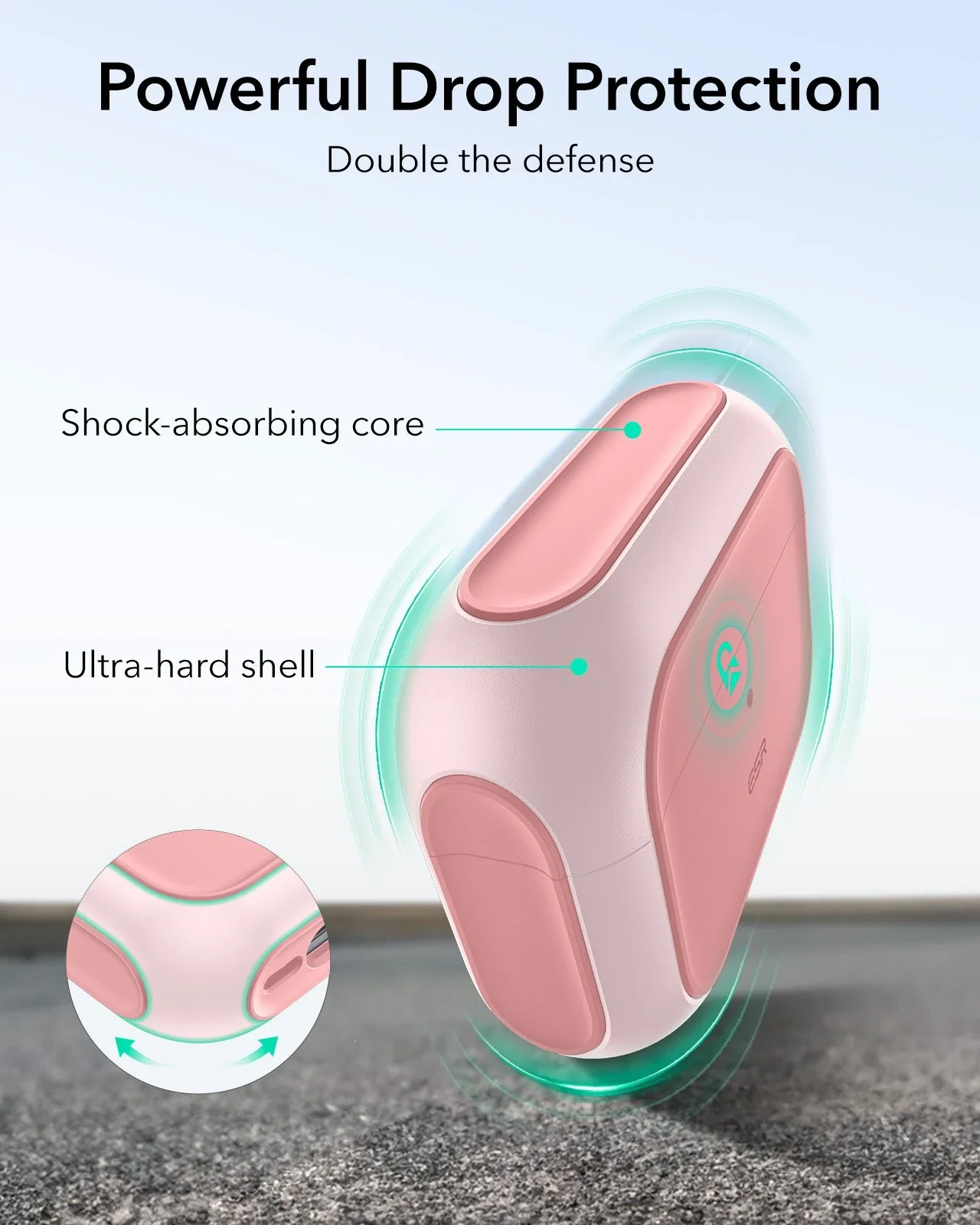 AirPods Pro 3 Orbit Hybrid Magnetic Case - Pink - Image 6