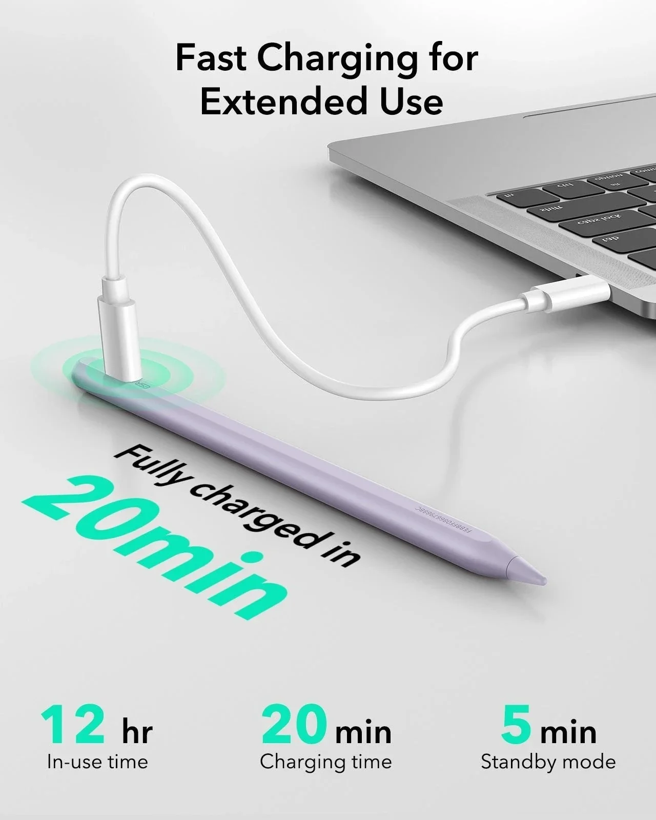Geo Digital Pencil with Built-in Find My - Purple - Image 7