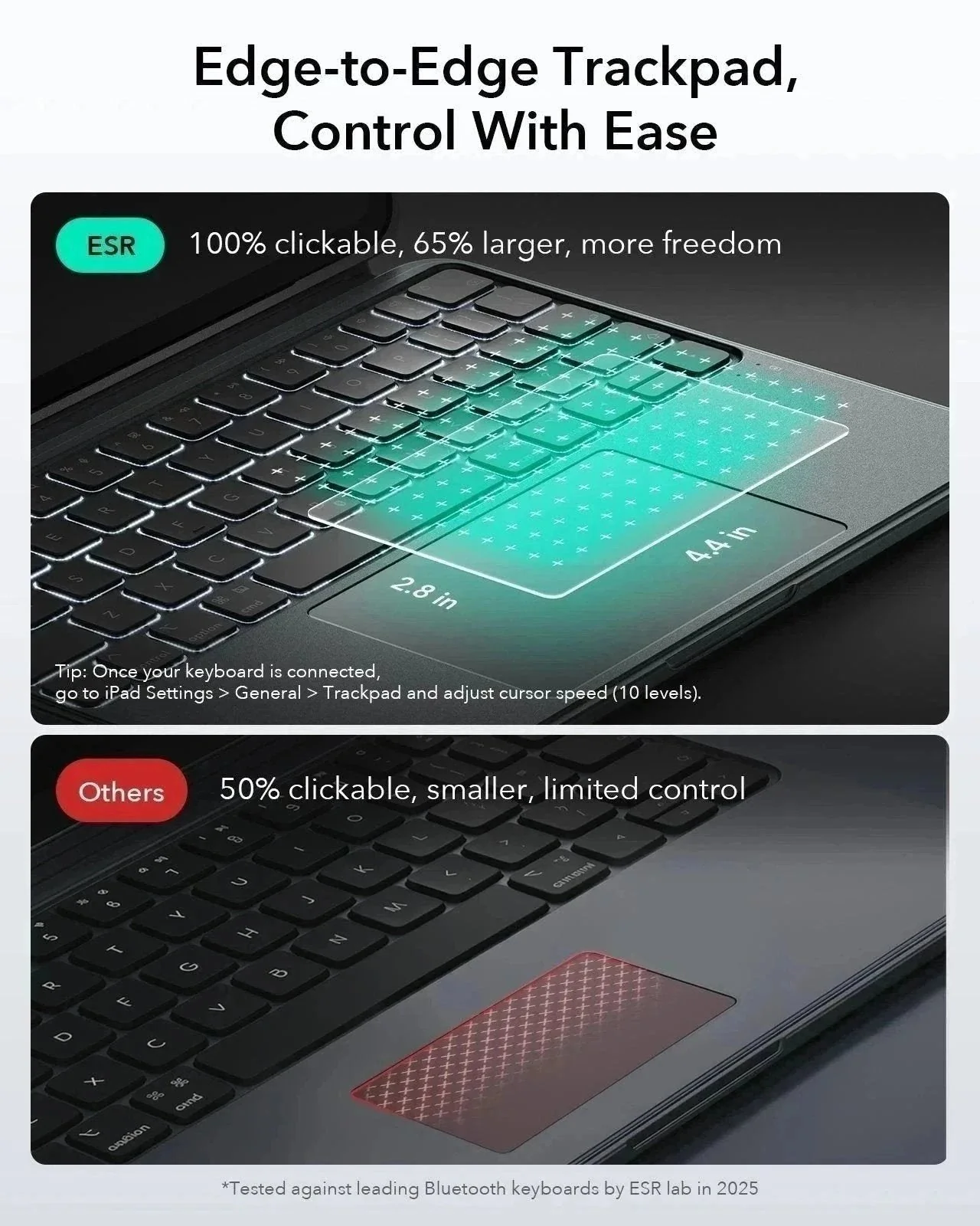 iPad 10th Gen 2022 Shift Keyboard Case (Detachable) -US Layout-Dark Gray - Image 7