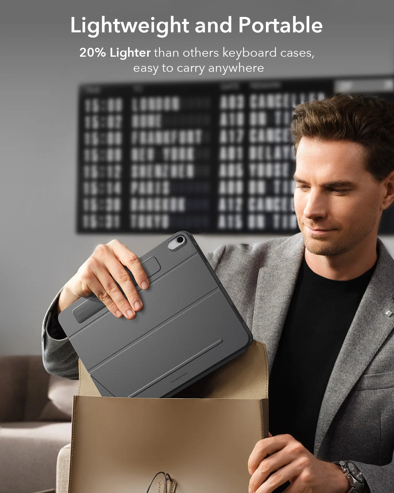 iPad 10th Gen 2022 Shift Keyboard Case (Detachable) -US Layout-Dark Gray - Image 9