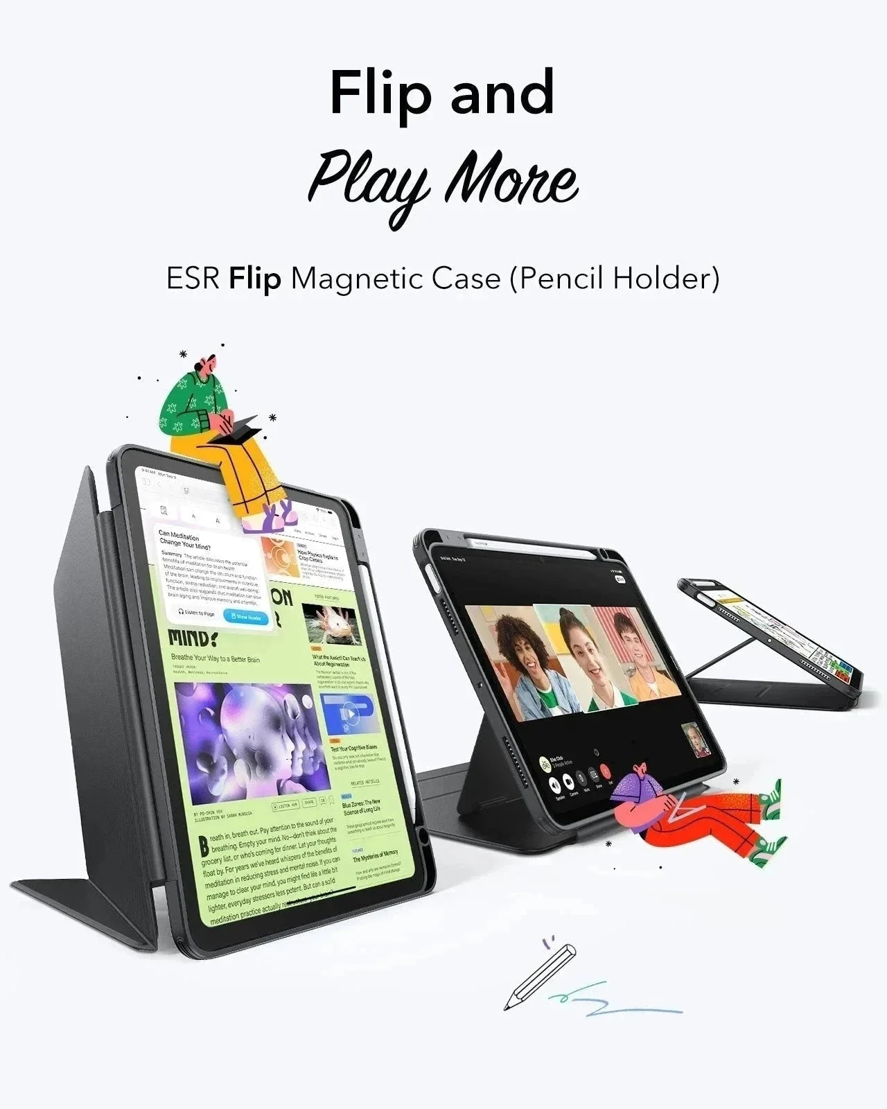 iPad Air 11" (2025) Flip Transformation Bundle - Starlight - Image 4