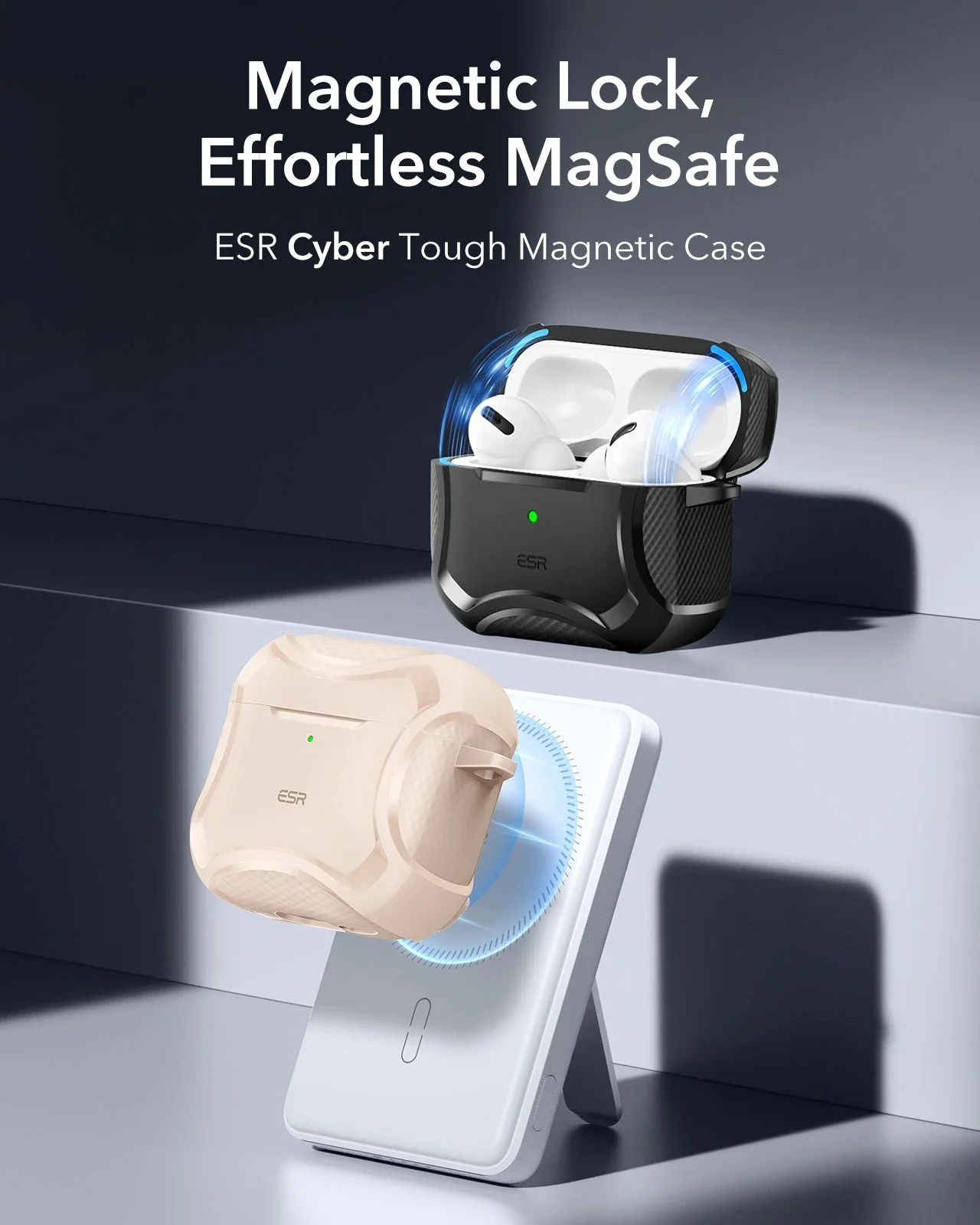 AirPods 4 Cyber Tough Case (HaloLock) - Titanium - Image 4