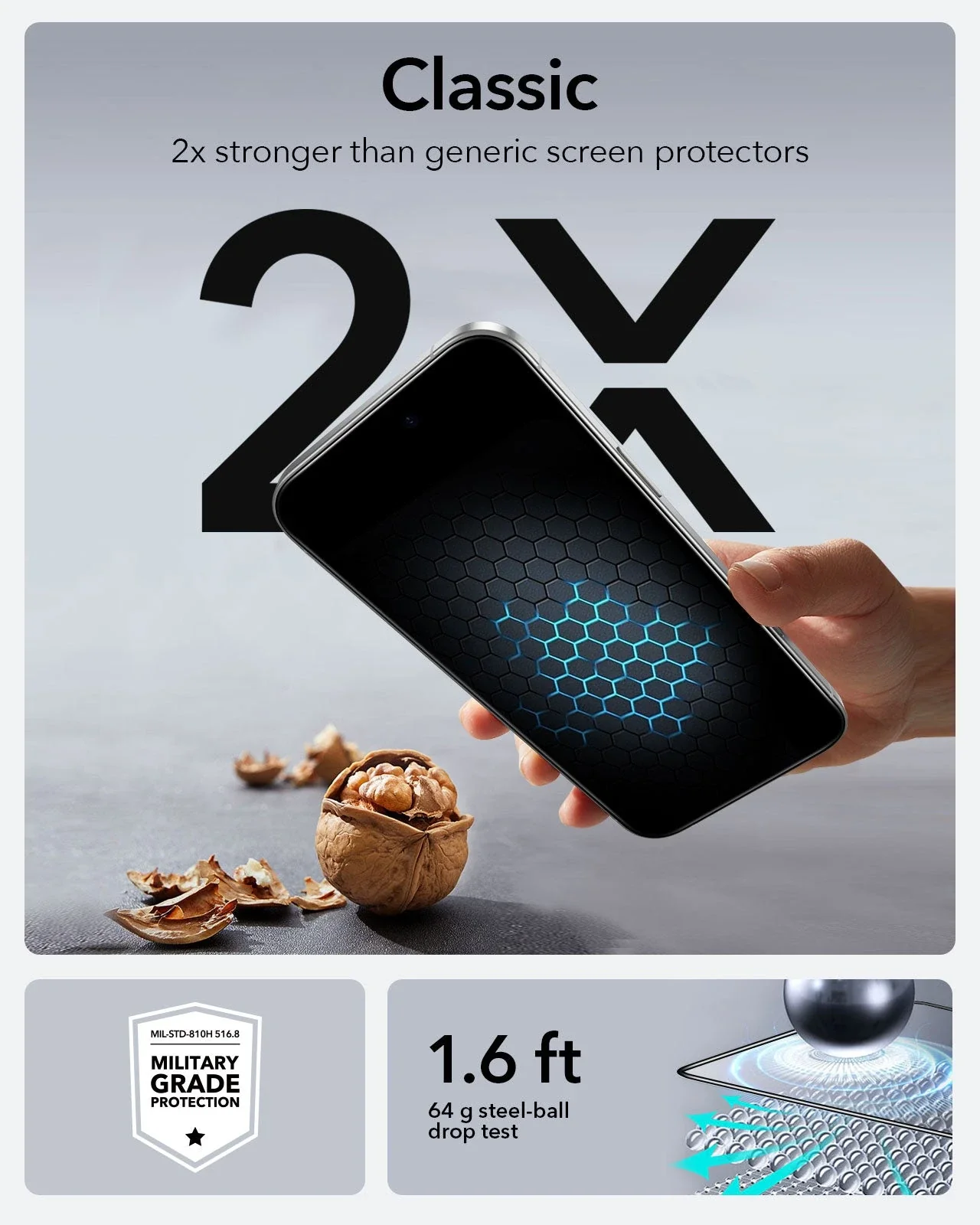 iPhone 16/15 UltraFit Classic Screen Protector -3 Pack - Image 5